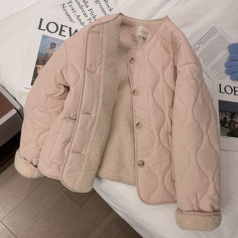 Winter Clothing Trends - 가을 겨울 퀼트 자켓 버튼 양털