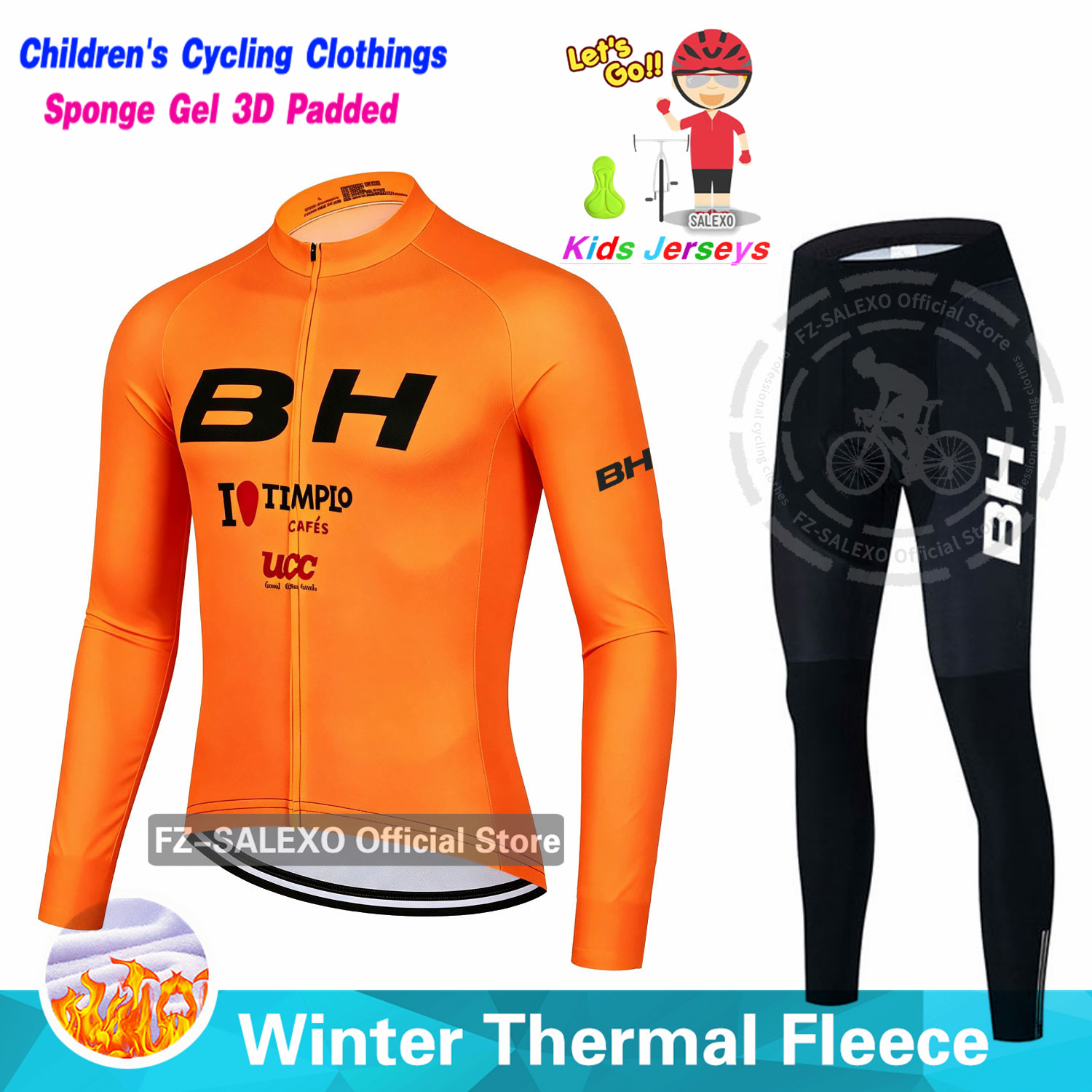 Winter Clothing Kids Sale - BH 겨울 어린이 사이클링 저지 세트