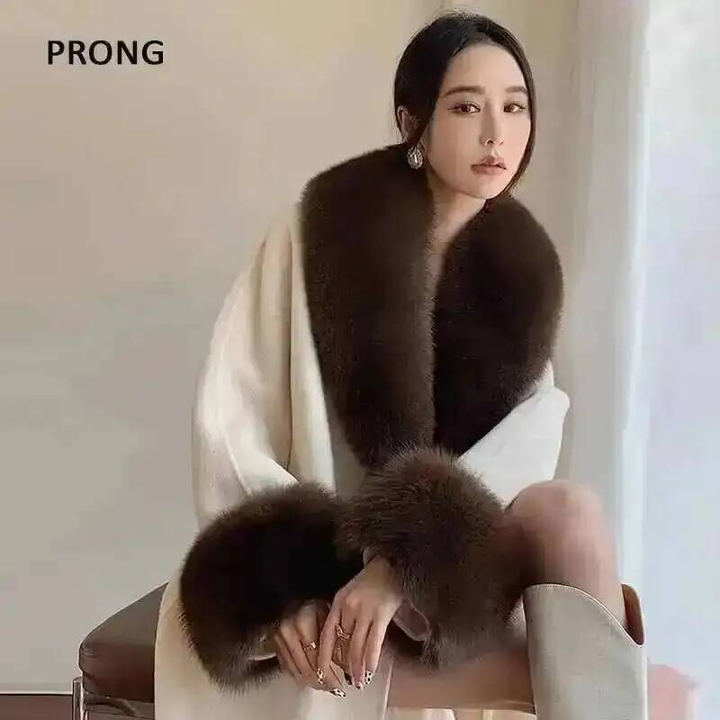 Winter Clothing Pk - 100% 진짜 여우 모피 칼라 겨울