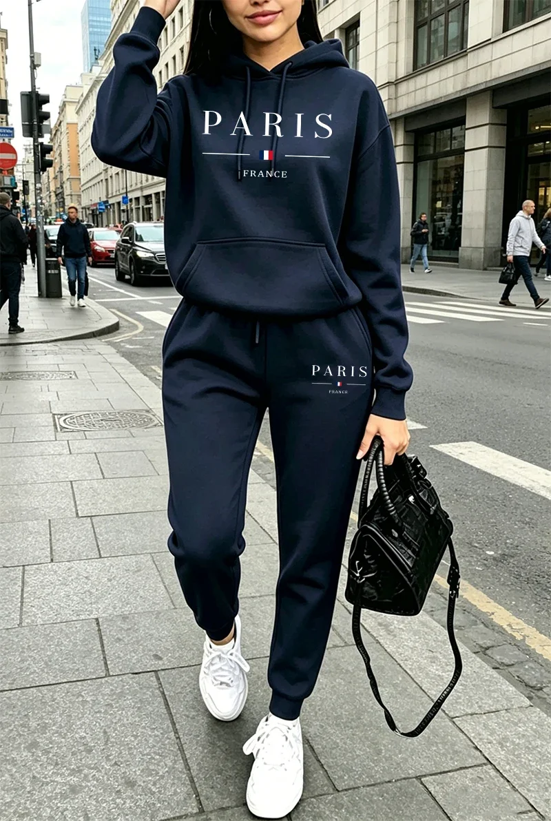 Winter Clothing Women Sale - 어번 스트리트 후드 팬츠 스포츠웨어 여성용
