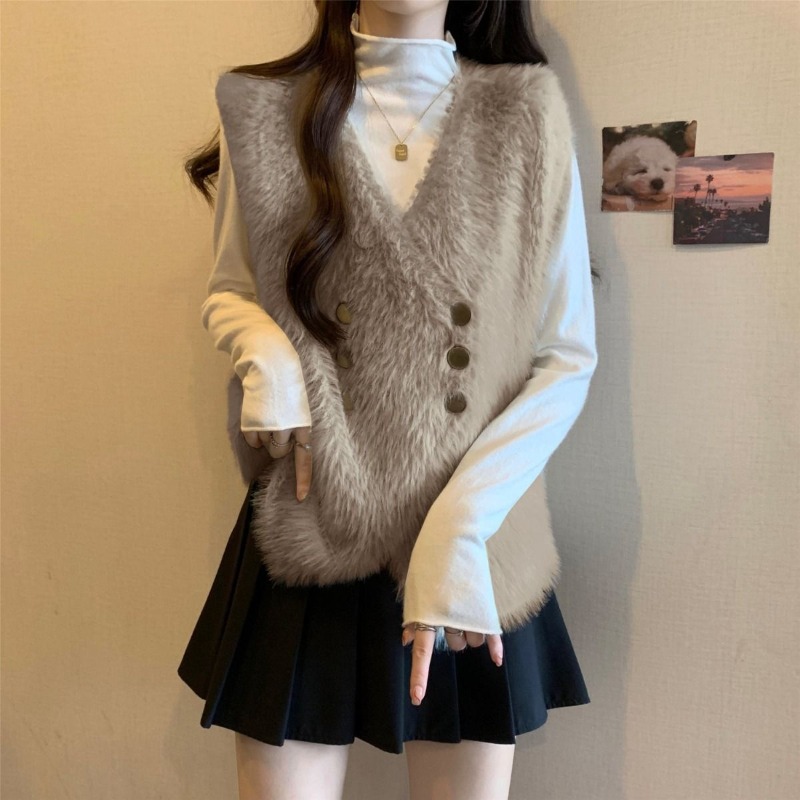 여성용 니트 조끼 카디건 의류 세일 탑스 조끼 2025 - Winter Clothing Trends 2025 Women'S 리뷰 및 가격