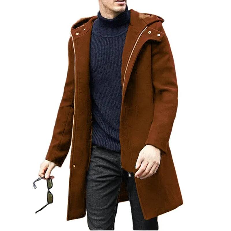 2026 가을 겨울 울 코트 캐주얼 패션 후드 지퍼 코 - Winter Clothing Taiwan 리뷰 및 가격