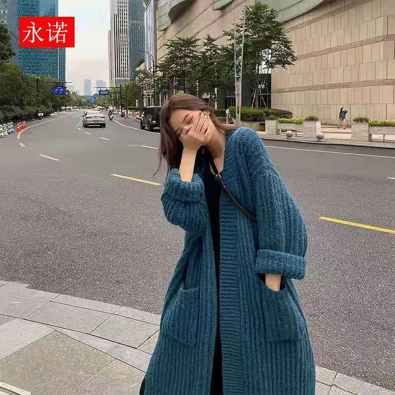버클과 버튼 없는 레이지 스타일 스웨터 가디건 두꺼운  - Winter Clothing Trends 2025 Women'S 리뷰 및 가격