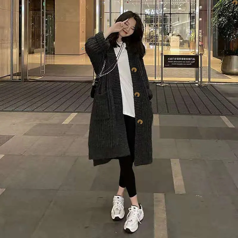 버클과 버튼 없는 레이지 스타일 스웨터 가디건 두꺼운  - Winter Clothing Trends 2025 Women'S 리뷰 및 가격
