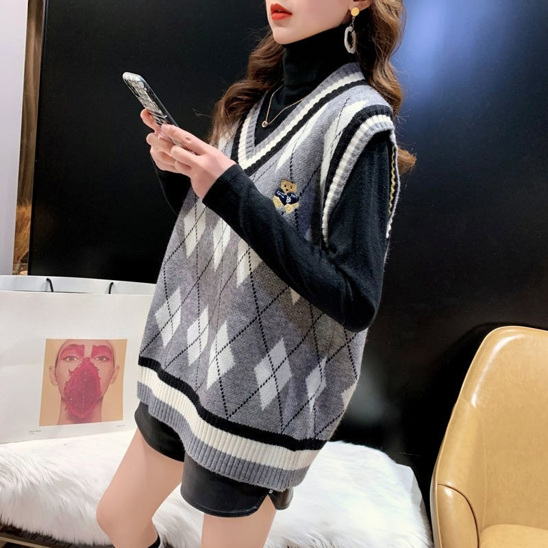 여성용 레드 니트 조끼 민소매 겨울 2025 미학 여행 - Winter Clothing Trends 2025 Women'S 리뷰 및 가격