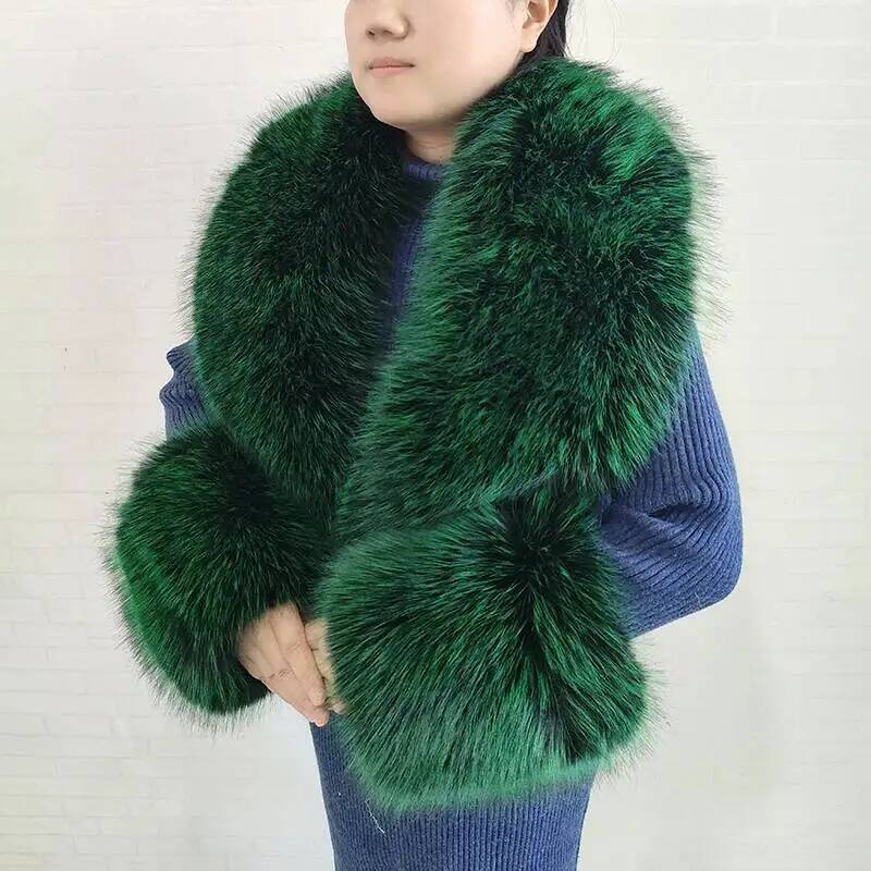 큰 사이즈 여성용 인조 여우털 스카프 겨울 재킷 따뜻한 - Winter Clothing Pk 리뷰 및 가격