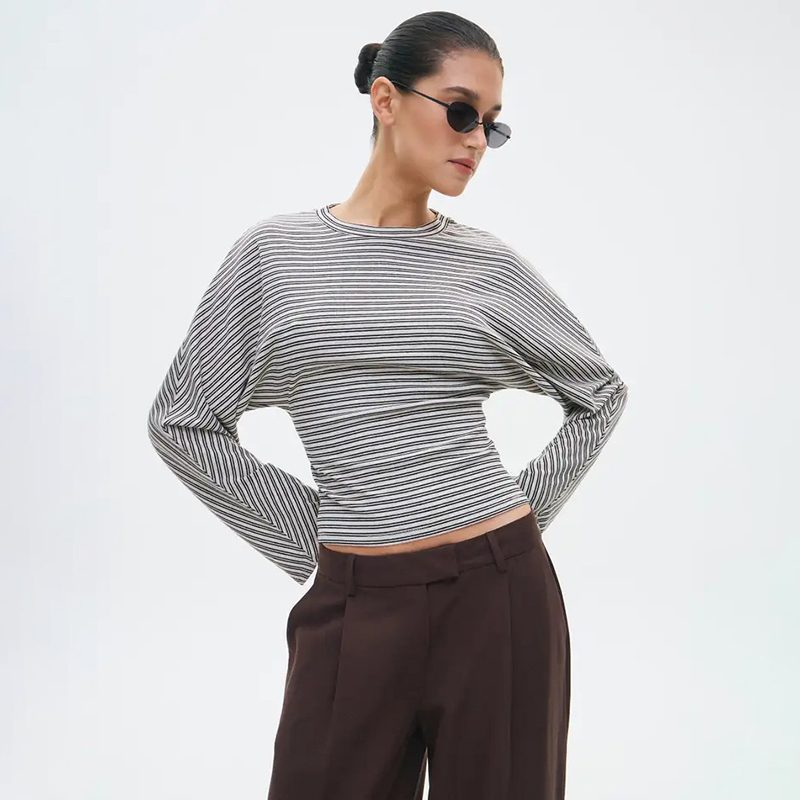 2025 여성 의류 트렌드 스트라이프 프린트 티셔츠 긴 - Winter Clothing Trends 2025 Women'S 리뷰 및 가격