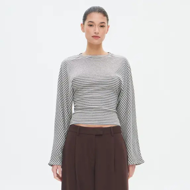 2025 여성 의류 트렌드 스트라이프 프린트 티셔츠 긴 - Winter Clothing Trends 2025 Women'S 리뷰 및 가격