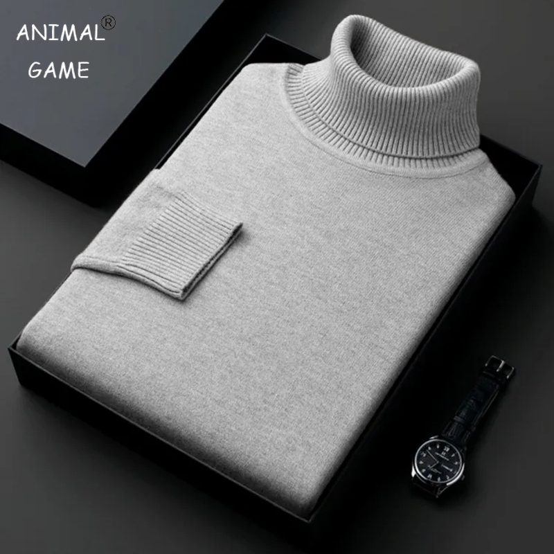 남성용 안티 필링 하이 퀄리티 니트 터틀넥 스웨터, 슬 - Winter Clothing Trends 리뷰 및 가격