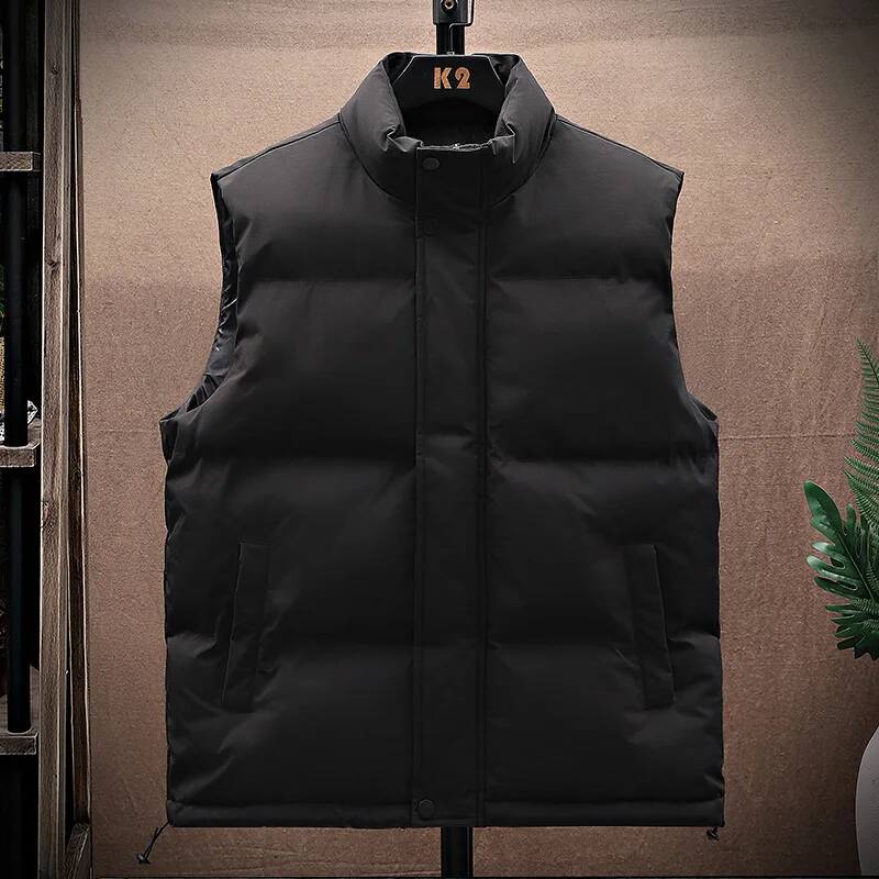 남성용 면 조끼 패딩 민소매 코트 남성용 단색 재킷 가 - Winter Clothing Taiwan 리뷰 및 가격