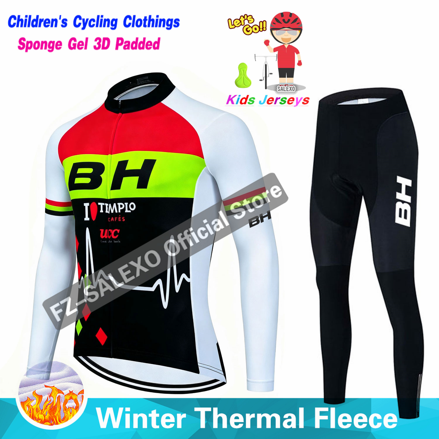 BH 2027 어린이 겨울 사이클링 저지 슈트 열 플리 - Winter Clothing Kids Sale 리뷰 및 가격