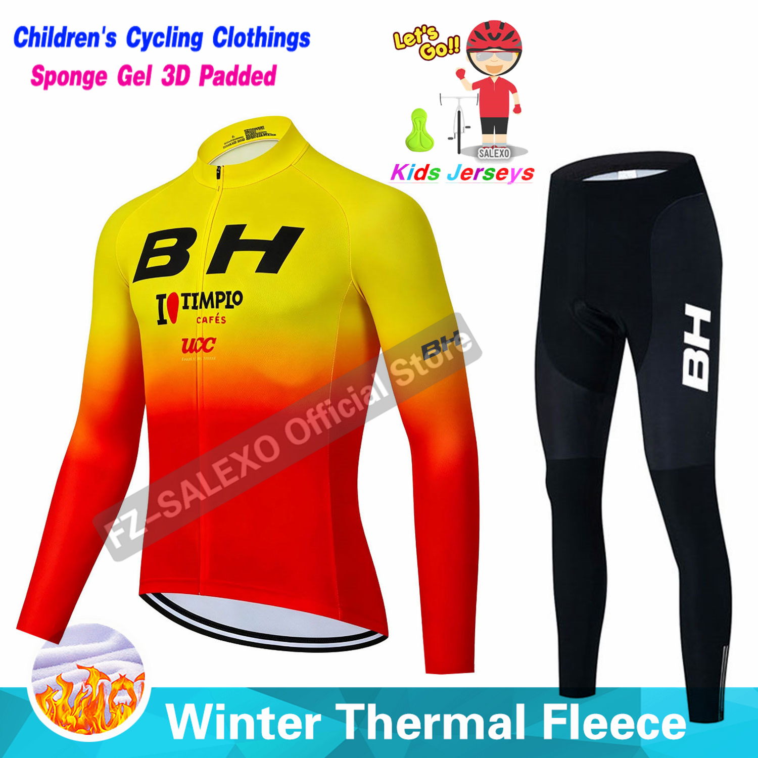 BH 2027 어린이 겨울 사이클링 저지 슈트 열 플리 - Winter Clothing Kids Sale 리뷰 및 가격