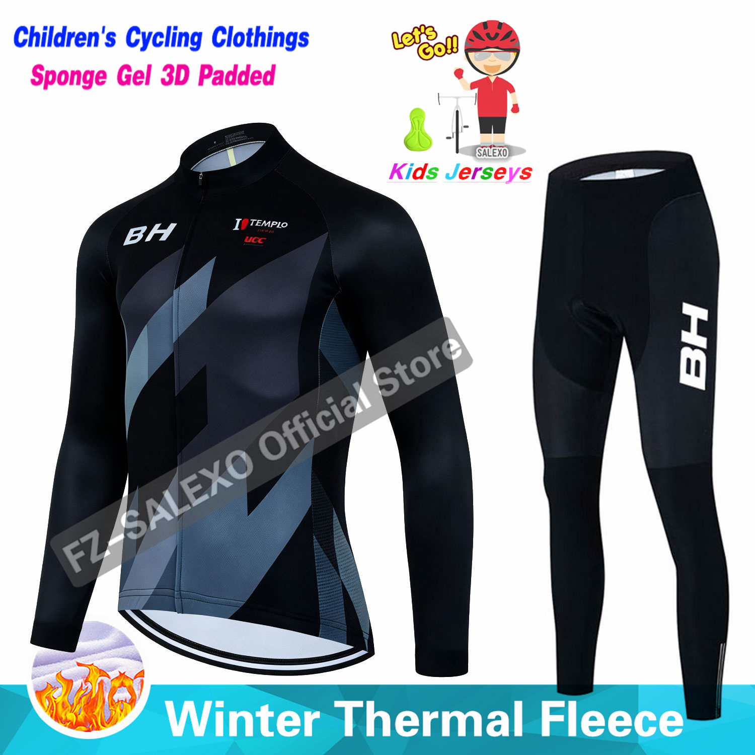 BH 2027 어린이 겨울 사이클링 저지 슈트 열 플리 - Winter Clothing Kids Sale 리뷰 및 가격