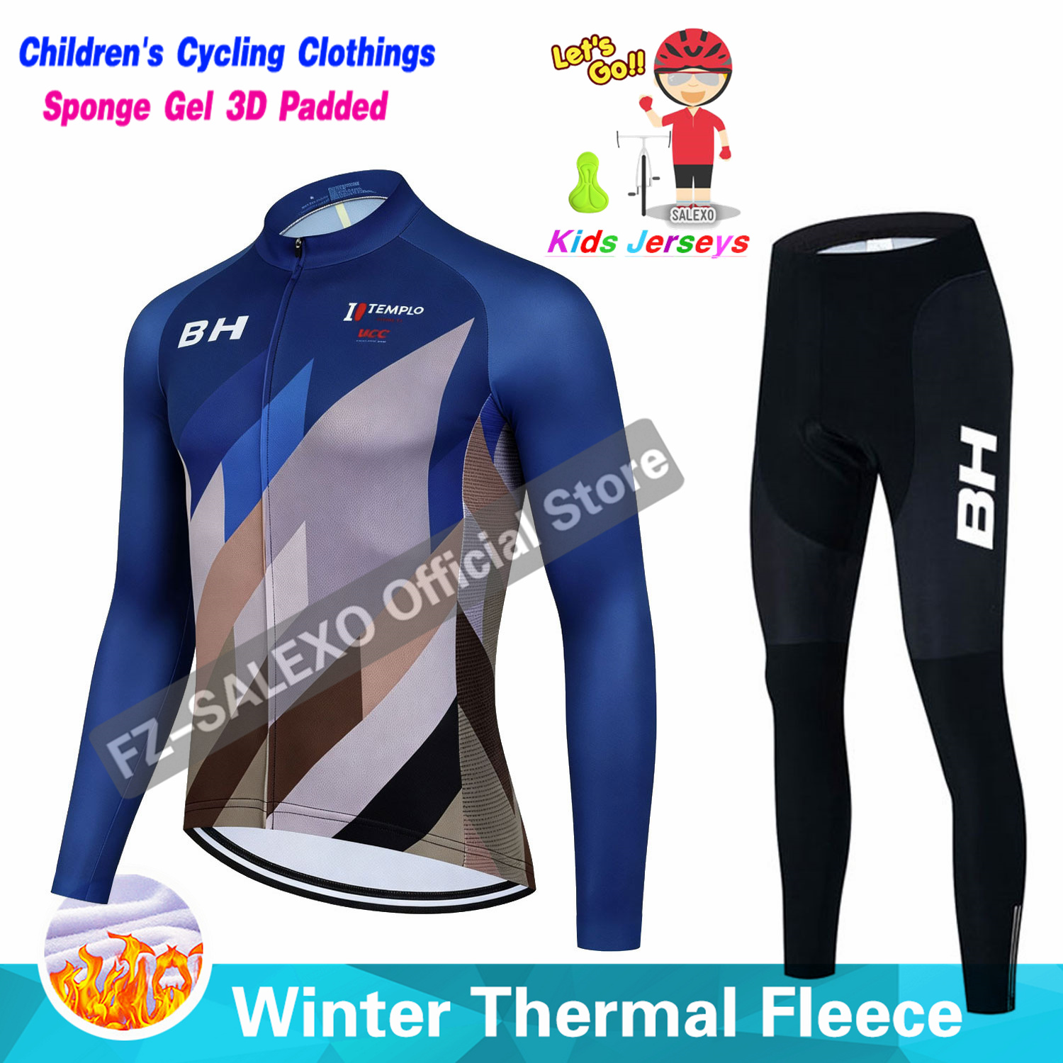 BH 2027 어린이 겨울 사이클링 저지 슈트 열 플리 - Winter Clothing Kids Sale 리뷰 및 가격