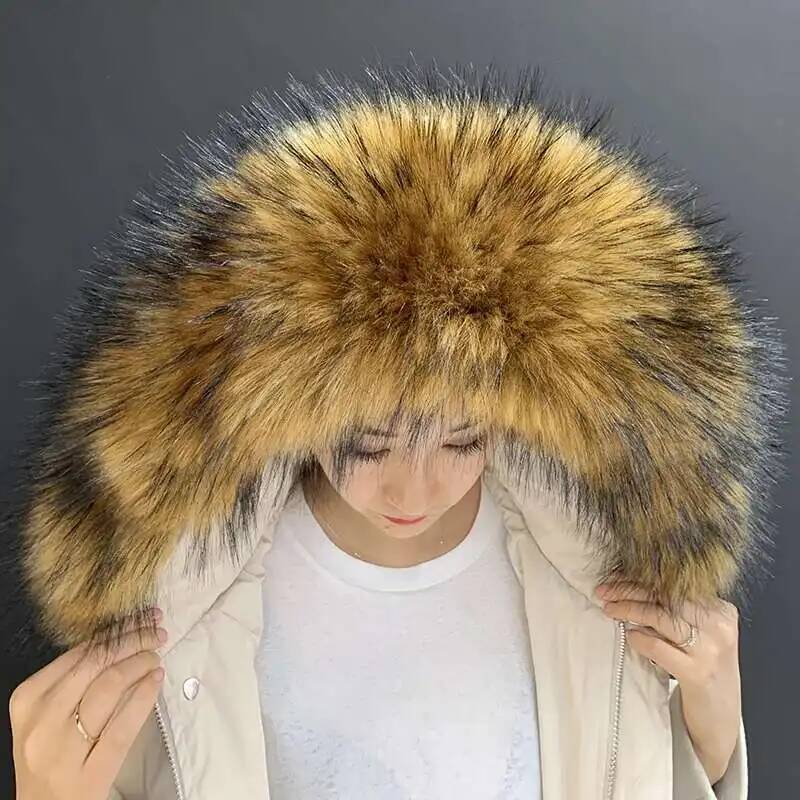 분리형 가짜 모피 칼라 초대형 따뜻한 가짜 모피 스카프 - Winter Clothing Women Sale 리뷰 및 가격