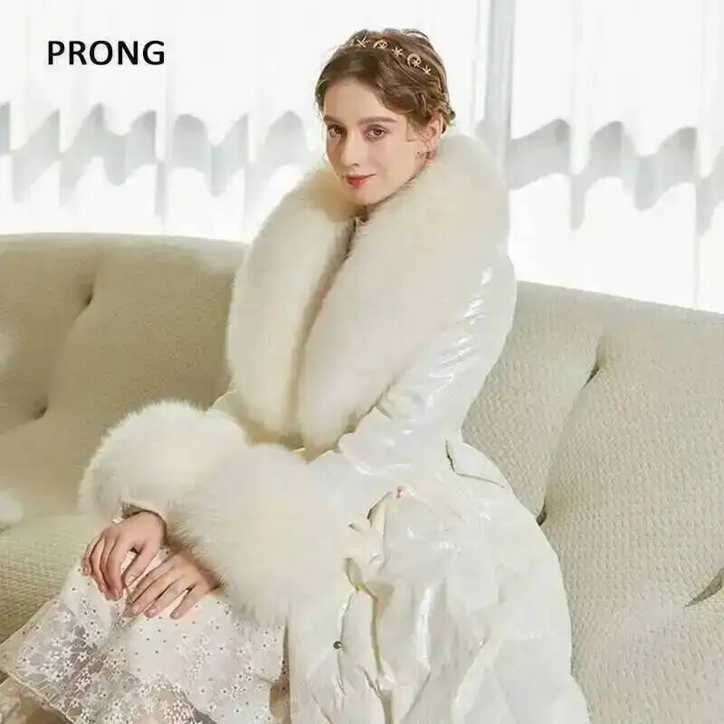 100% 진짜 여우 모피 칼라 겨울 코트 재킷, 모피  - Winter Clothing Pk 리뷰 및 가격