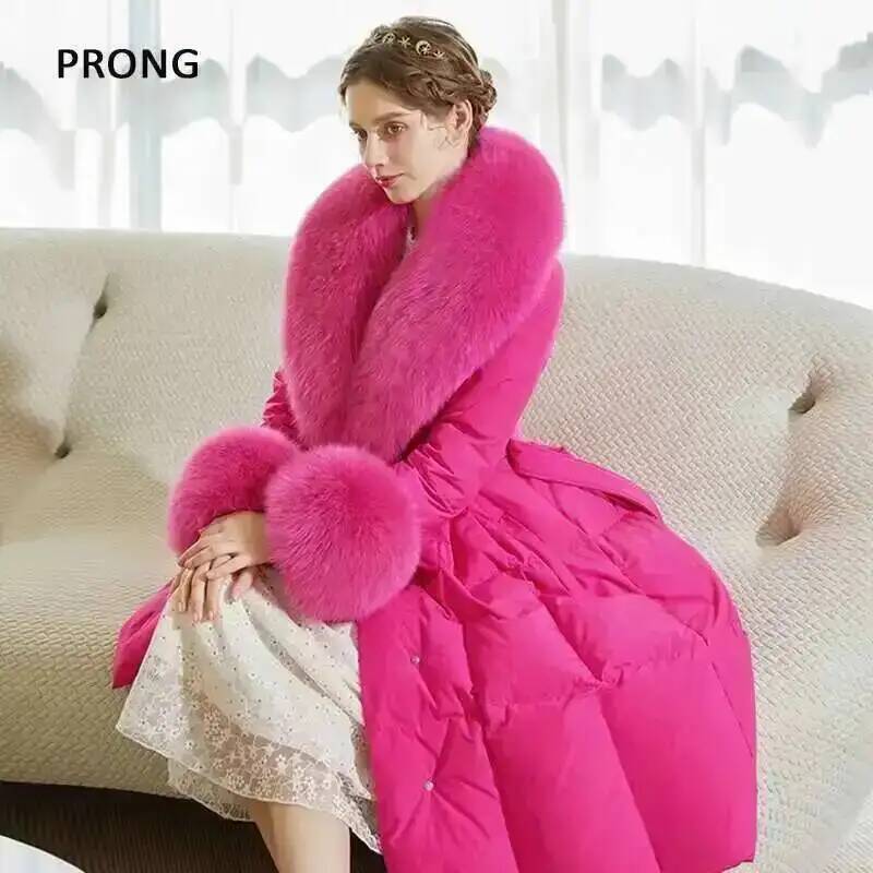 100% 진짜 여우 모피 칼라 겨울 코트 재킷, 모피  - Winter Clothing Pk 리뷰 및 가격