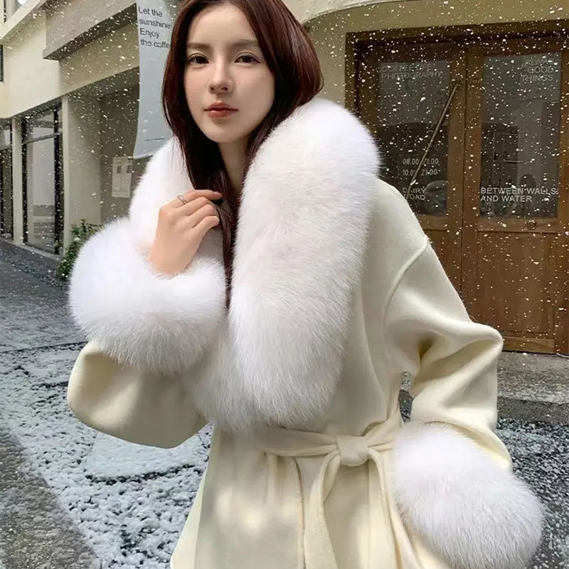2025 리얼 폭스 퍼 칼라 겨울 여성용 고급 털 스카 - Winter Clothing Stores 리뷰 및 가격
