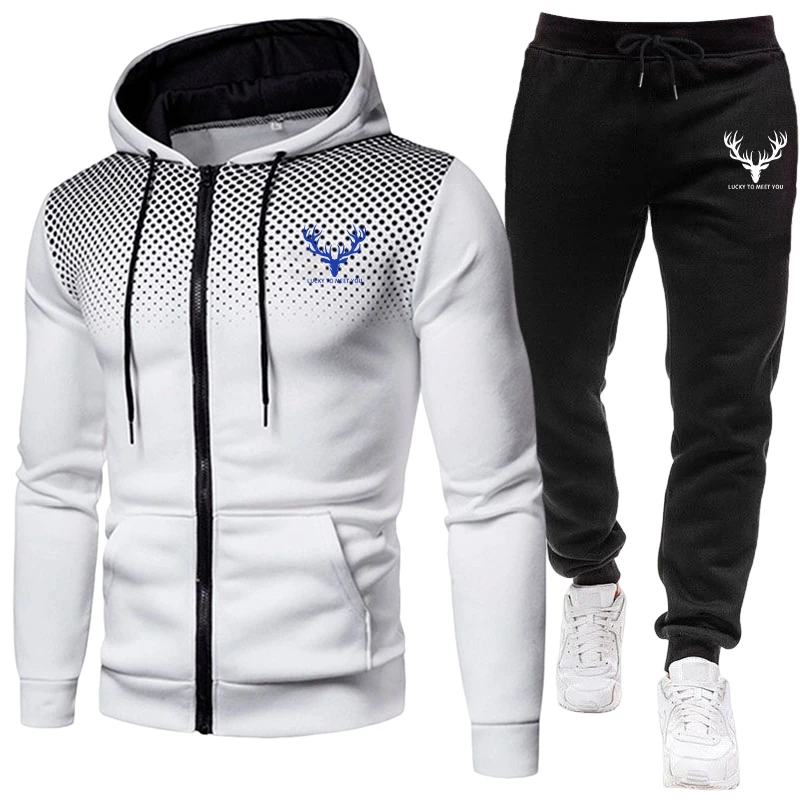 2026 신상 남성 세트 지퍼 후드티와 블랙 스웨트팬츠 - Winter Clothing Stores 리뷰 및 가격