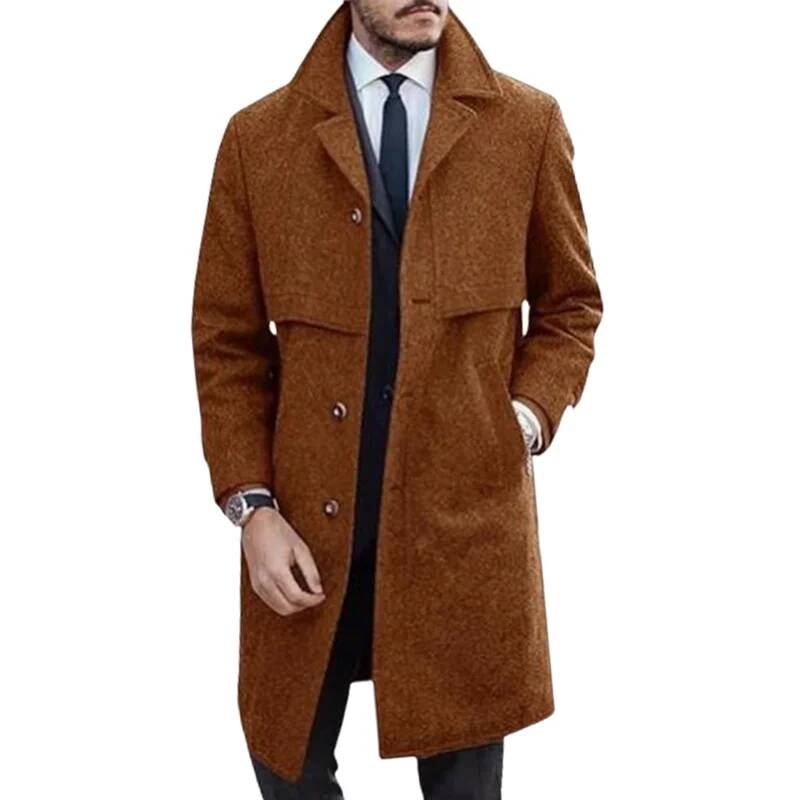 남성 라펠 코트 오피스 스트리트 캐주얼 수트 울 혼방  - Winter Clothing Taiwan 리뷰 및 가격
